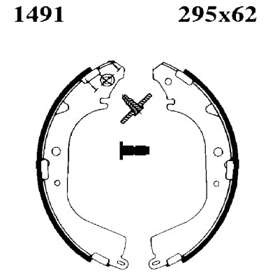 Brake Shoe Set (01491)