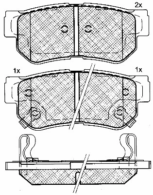 Brake Pad Set, disc brake (10919)