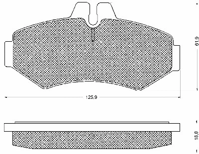 Brake Pad Set, disc brake (10529)