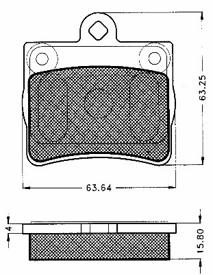 Brake Pad Set, disc brake (10563)