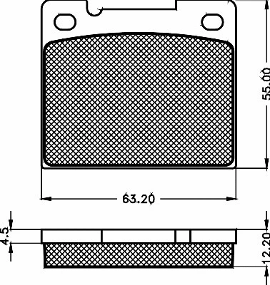 Brake Pad Set, disc brake (10442)
