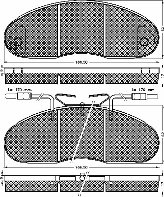 Brake Pad Set, disc brake (10297)