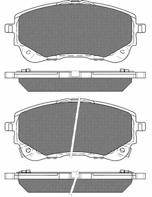 Brake Pad Set, disc brake (20280)