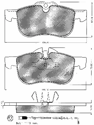 Brake Pad Set, disc brake (10630)