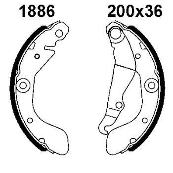Brake Kit, drum brake (7627)