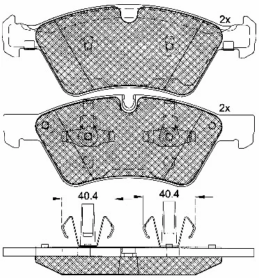 Brake Pad Set, disc brake (10809)