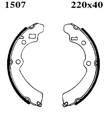 Brake Shoe Set (01507)