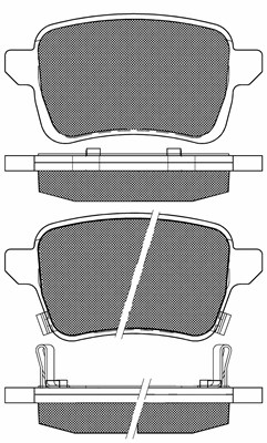 Brake Pad Set, disc brake (20338)