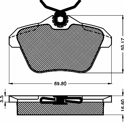 Brake Pad Set, disc brake (10515)