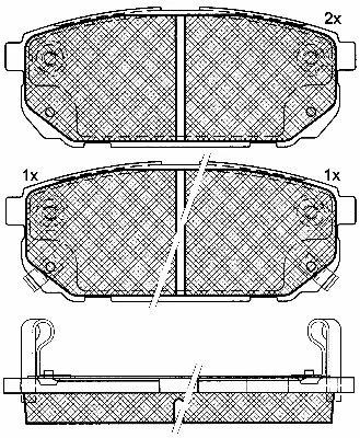 Brake Pad Set, disc brake (10877)