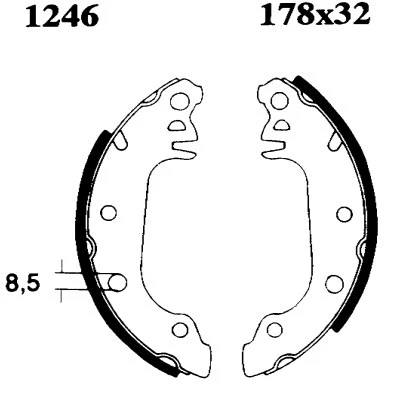 Brake Shoe Set (01246)