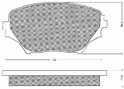 Brake Pad Set, disc brake (10736)