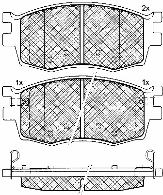Brake Pad Set, disc brake (10901)