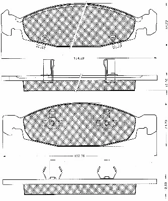 Brake Pad Set, disc brake (10813)