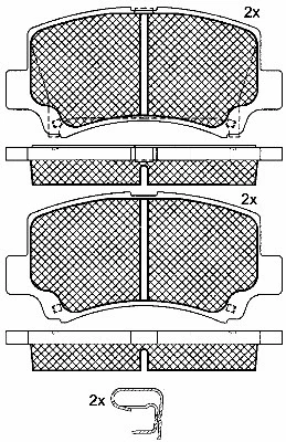 Brake Pad Set, disc brake (10759)