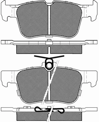 Brake Pad Set, disc brake (20180)