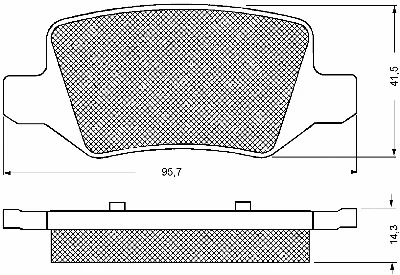 Brake Pad Set, disc brake (10664)