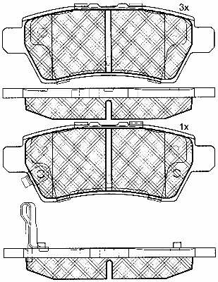 Brake Pad Set, disc brake (10881)