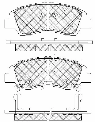 Brake Pad Set, disc brake (20123)
