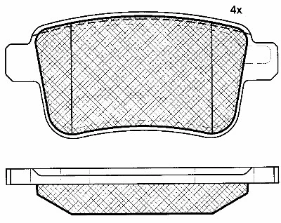 Brake Pad Set, disc brake (10938)