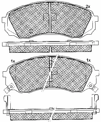 Brake Pad Set, disc brake (10873)