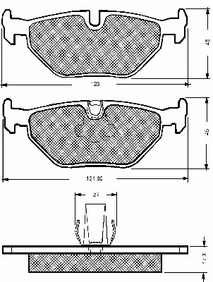 Brake Pad Set, disc brake (10670)