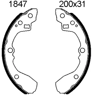 Brake Kit, drum brake (6580)