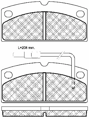 Brake Pad Set, disc brake (10993)