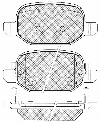 Brake Pad Set, disc brake (20030)