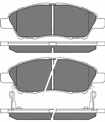 Brake Pad Set, disc brake (20227)