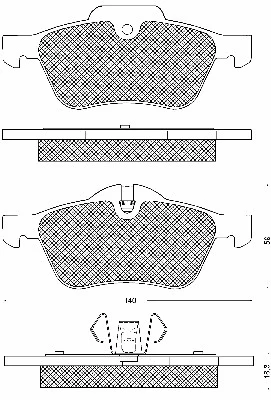 Brake Pad Set, disc brake (10665)