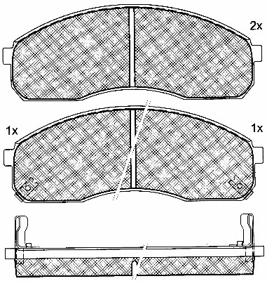 Brake Pad Set, disc brake (10872)