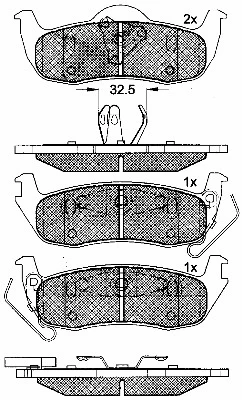 Brake Pad Set, disc brake (10926)