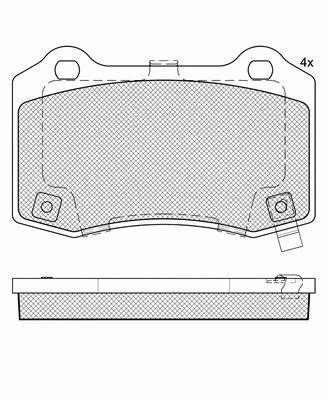 Brake Pad Set, disc brake (20145)