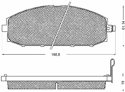 Brake Pad Set, disc brake (10720)