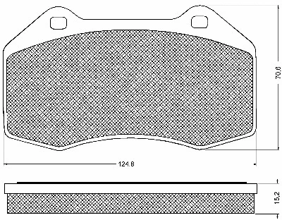 Brake Pad Set, disc brake (10727)