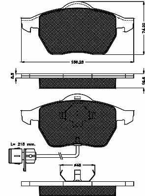 Brake Pad Set, disc brake (10338)