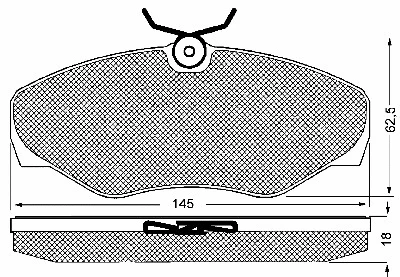 Brake Pad Set, disc brake (10650)