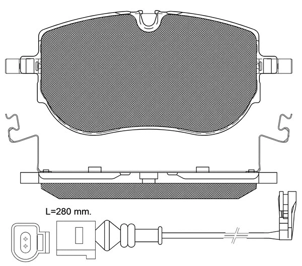 Brake Pad Set, disc brake (20312)
