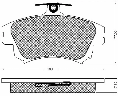 Brake Pad Set, disc brake (10740)