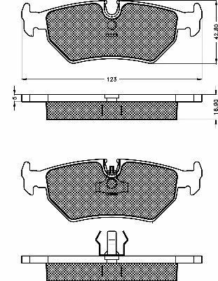 Brake Pad Set, disc brake (10484)