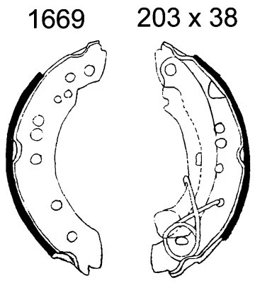 Brake Kit, drum brake (7442)