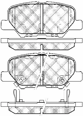 Brake Pad Set, disc brake (20025)