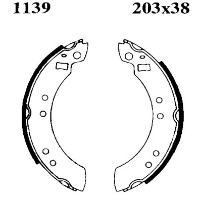 Brake Shoe Set (01139)