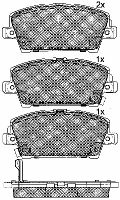 Brake Pad Set, disc brake (10913)