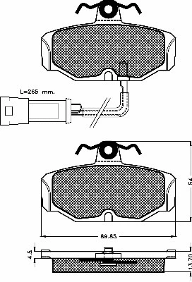 Brake Pad Set, disc brake (10466)