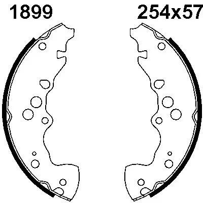 Brake Shoe Set (01899)