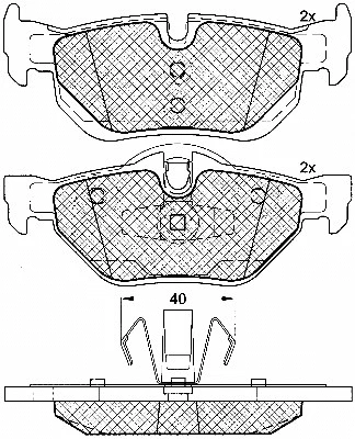 Brake Pad Set, disc brake (10781)