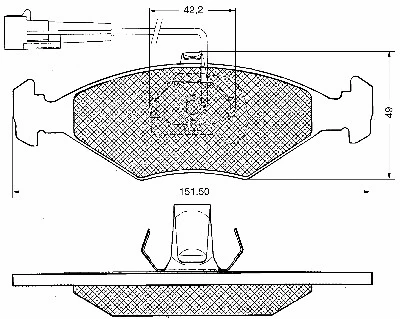 Brake Pad Set, disc brake (10649)