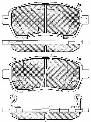 Brake Pad Set, disc brake (10896)